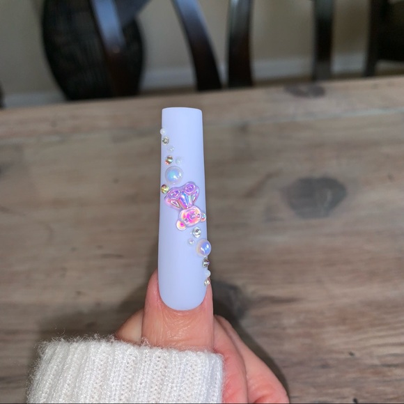 5XL Pastel Macaroons Gummy Bear Kawaii Press On Nails - Picture 5 of 6